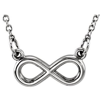 Picture of 14K Gold Petite Infinity 18" Necklace