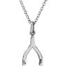 Picture of 14K Gold Petite Wishbone 18" Necklace