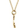 Picture of 14K Gold Petite Wishbone 18" Necklace