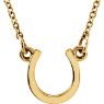 Picture of 14K Gold Petite Horseshoe 18" Necklace