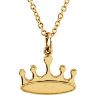 Picture of 14K Gold Petite Crown 18" Necklace