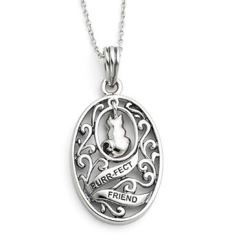 Picture of Animal Friends-Cat, Silver Pendant