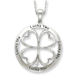 Picture of Silver Lucky Me, Lucky You Pendant