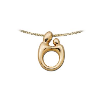 Picture of Small Mother Child Pendant 14K Yellow Gold