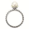 Picture of Silver Ring Antiqued White Freshwater Pearl