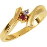 Picture of Gold 1 to 7 Stones Mother's Ring