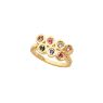 Picture of Gold 1 to 7 Stones Mother's Ring