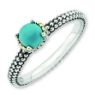 Picture of Silver Antiqued Ring Turquoise Stone