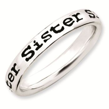 Picture of Sterling Silver Stackable Sister Ring