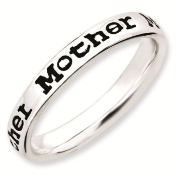 Picture of Sterling Silver Stackable Mother Ring