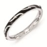 Picture of Sterling Silver Stackable Ring Black Enamel