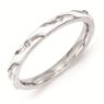 Picture of Sterling Silver Stackable Ring White Enamel