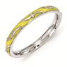 Picture of Sterling Silver Stackable Ring Yellow Enamel