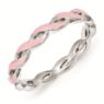 Picture of Sterling Silver Stackable Ring Pink Enamel