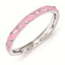 Picture of Sterling Silver Stackable Ring Pink Enamel