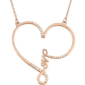 Picture of Diamond Love Heart Necklace