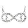 Picture of Love For Infinity Diamond Silver Necklace