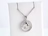 Picture of Sterling Silver Diamond Circle Dove Necklace