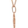 Picture of Rose Gold Petite Diamond Cross Necklace