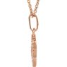 Picture of Rose Gold Petite Diamond Cross Necklace