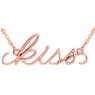 Picture of 14K Gold Kiss Necklace
