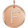 Picture of Initial E, Roxy Diamond Pendant