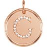 Picture of Initial G, Roxy Diamond Pendant