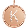 Picture of Initial K, Roxy Diamond Pendant