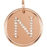 Picture of Initial N, Roxy Diamond Pendant