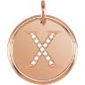 Picture of Initial X, Roxy Diamond Pendant