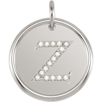 Picture of Initial Z, Roxy Diamond Pendant