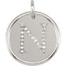 Picture of Initial N, Roxy Diamond Pendant