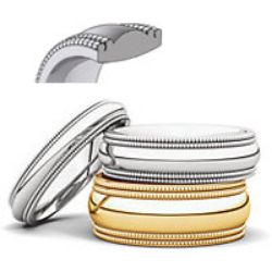 Picture for category Double Milgrain Comfort Fit Wedding Bands