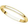 Picture of 14K Gold 2 mm Half Round Band