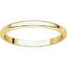 Picture of 14K Gold 2 mm Half Round Band