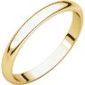 Picture of 14K Gold 2.5 mm Half Round Band