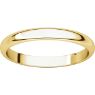 Picture of 14K Gold 2.5 mm Half Round Band