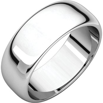 Picture of 14K Gold 7 mm Half Round Band