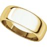 Picture of 14K Gold 7 mm Half Round Band