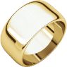 Picture of 14K Gold 10 mm Half Round Band