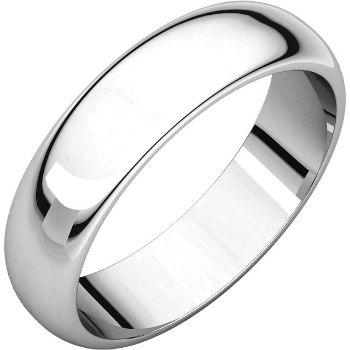 Picture of 14K Gold 5 mm Half Round Band