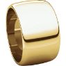 Picture of 14K Gold 12 mm Half Round Band