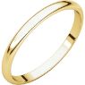 Picture of 14K Gold 2 mm Half Round Light Band