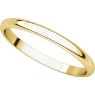 Picture of 14K Gold 2 mm Half Round Light Band