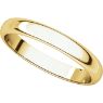 Picture of 14K Gold 4 mm Half Round Light Band