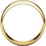 Picture of 14K Gold 8 mm Half Round Light Band