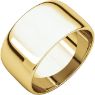 Picture of 14K Gold 10 mm Half Round Light Band