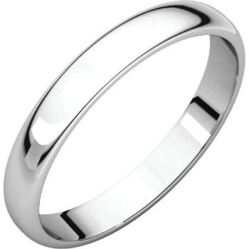 Picture of 14K Gold 3 mm Half Round Light Band