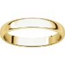 Picture of 14K Gold 3 mm Half Round Light Band