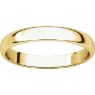 Picture of 14K Gold 3 mm Half Round Light Band